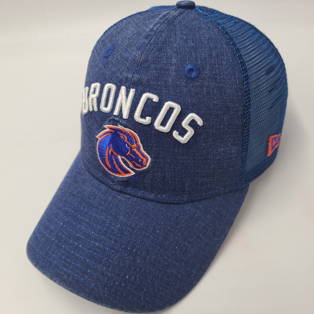 Boise State Broncos Hat Snapback Trucker Mesh New 9Twenty Era Blue Orange NCAA